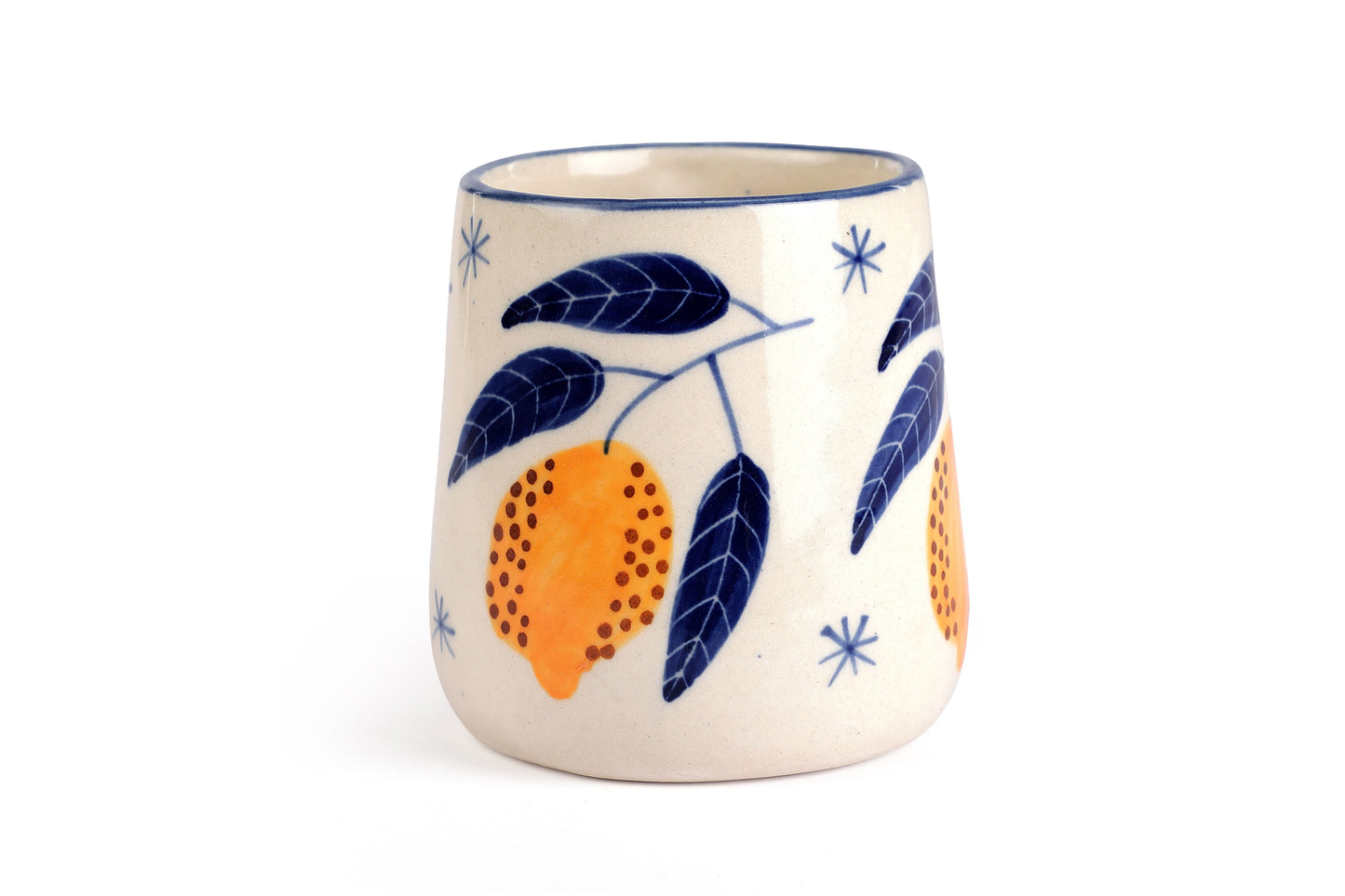 Lemon Coffee Mug- Yellow , 3.5 X 3 Inches