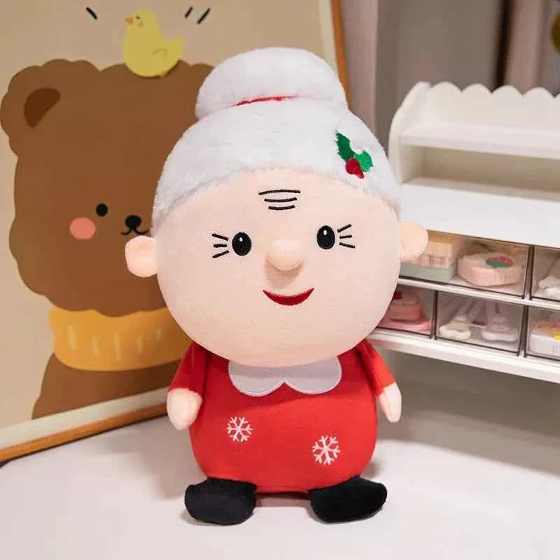 Cute Christmas Plush Toys (Up to 19.7 in) - Stuffed Santa, Snowman & Gingerbread Man Doll
