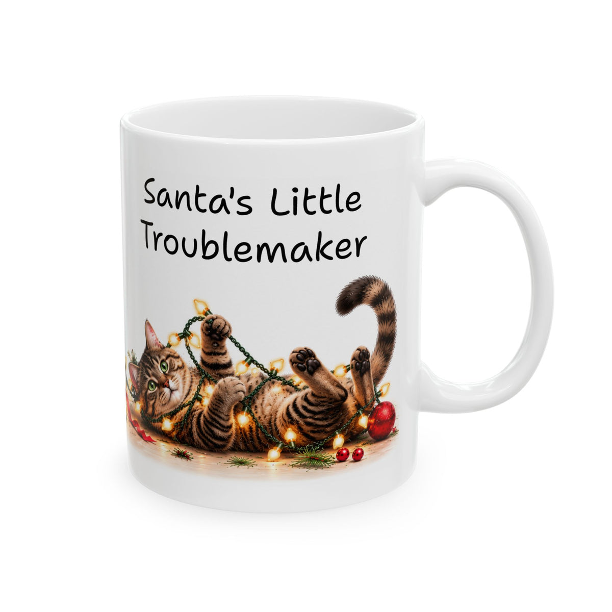 Santa’s Little Troublemaker -Personalized Ceramic Mug