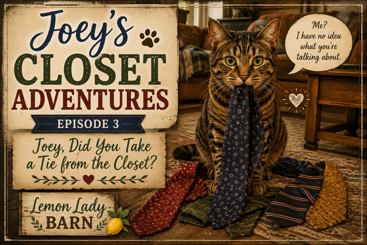 Load video: Kitten has been in the closet