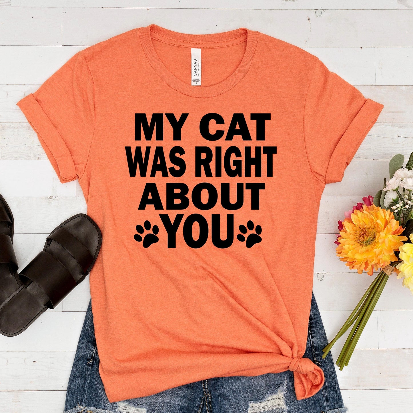 Funny Cat Shirt – Bella Canvas Tee | Cute Cat Mom Shirt Gift Ideas