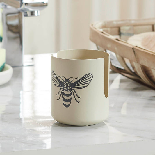 Buzzy Bees Metal Kitchen Sponge Holder in Antique White