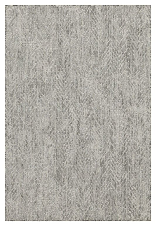 Sunshine - 5'3" X 7'3" Indoor, Outdoor Area Rug - Silver
