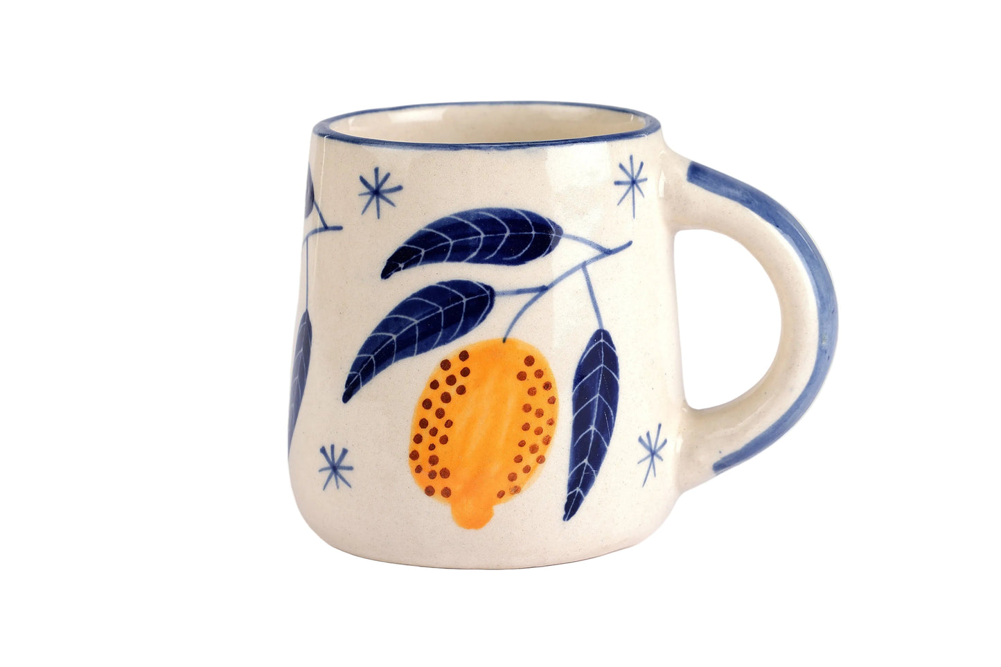 Lemon Coffee Mug- Yellow ,  3.5 X 3 Inches