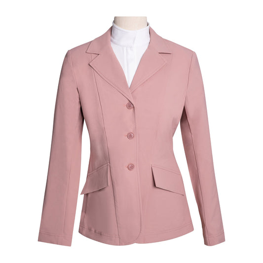 Grand Prix Girls EQJ 3 Button Show Jacket, Rose