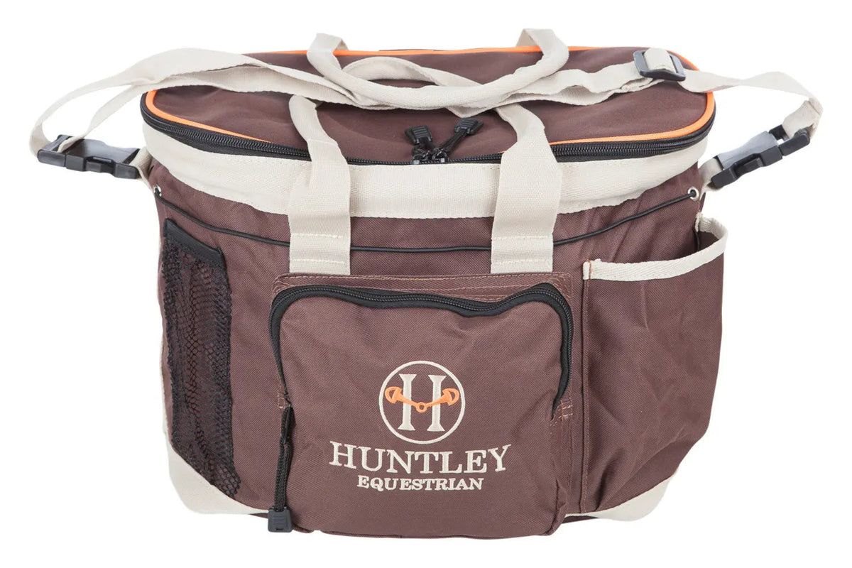 Huntley Equestrian Deluxe Grooming Bag, Brown