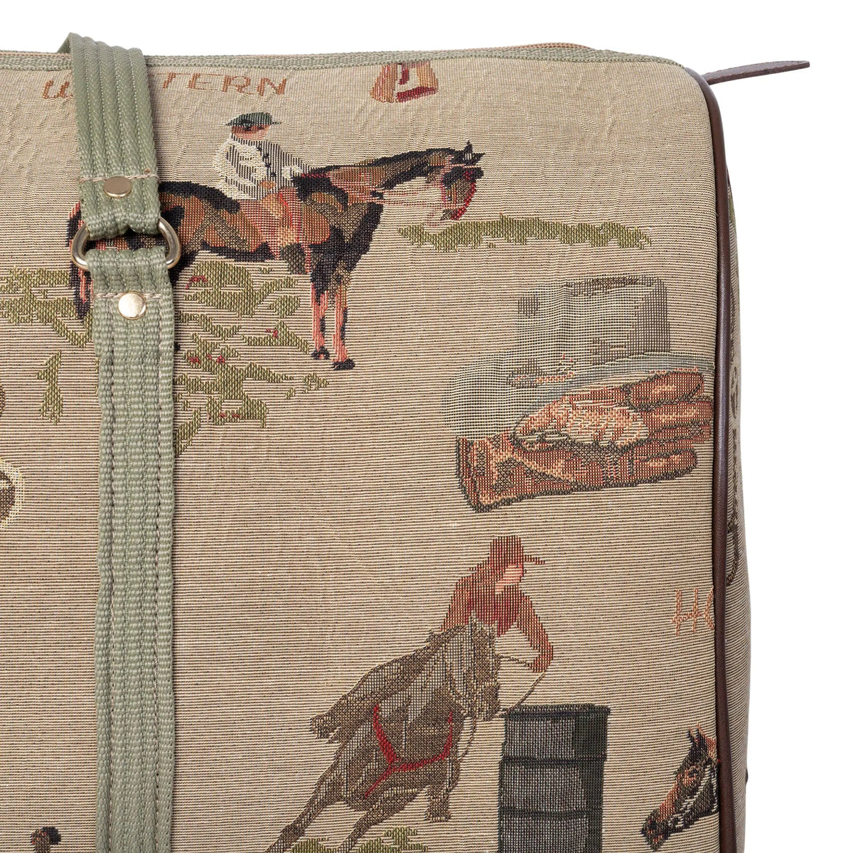 Huntley Equestrian Tapestry Duffle Bag-Western Design