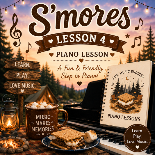 Pre-recorded Piano Lesson #4- S’mores