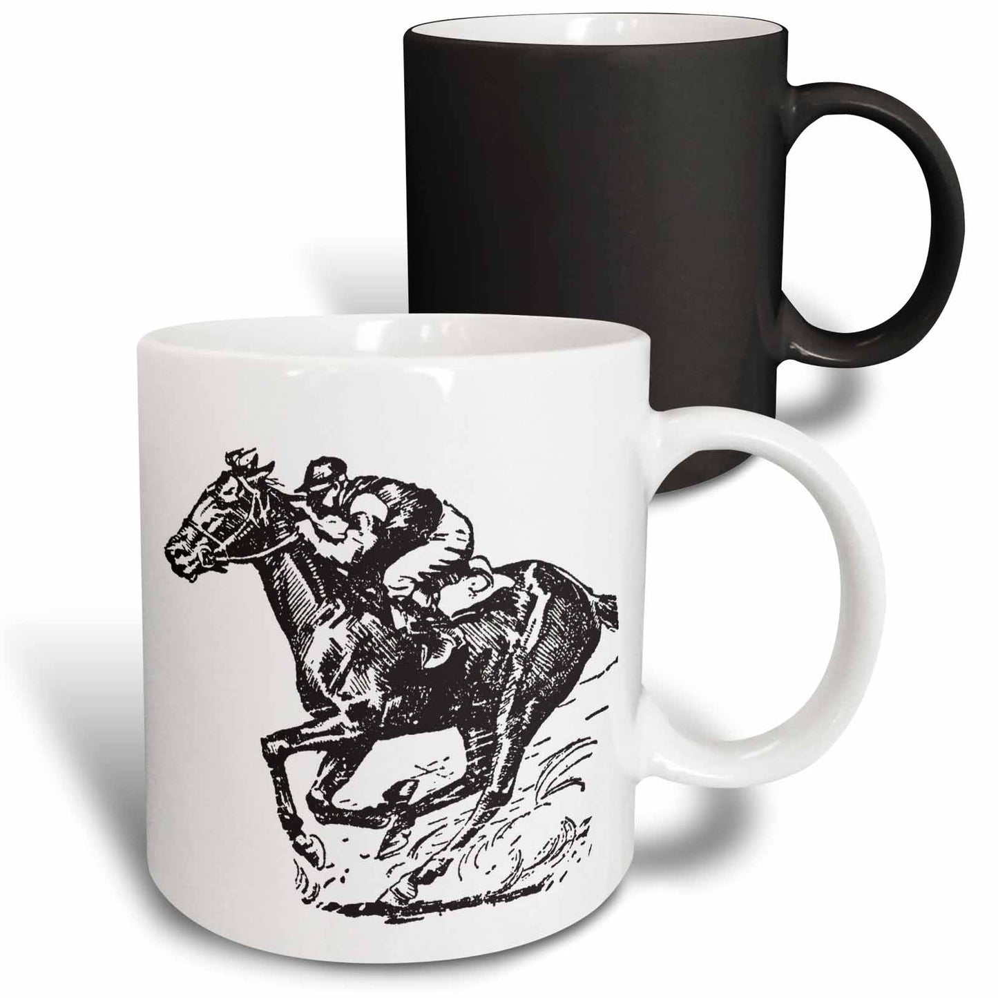 3dRose TNMGraphics Sports - Jocky and Horse Racing - Mugs (mug_26013)