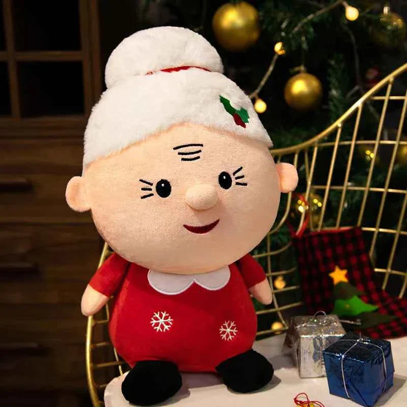 Cute Christmas Plush Dolls (Up to 19.7 in) - Stuffed Santa, Snowman & Elk Toy Gift