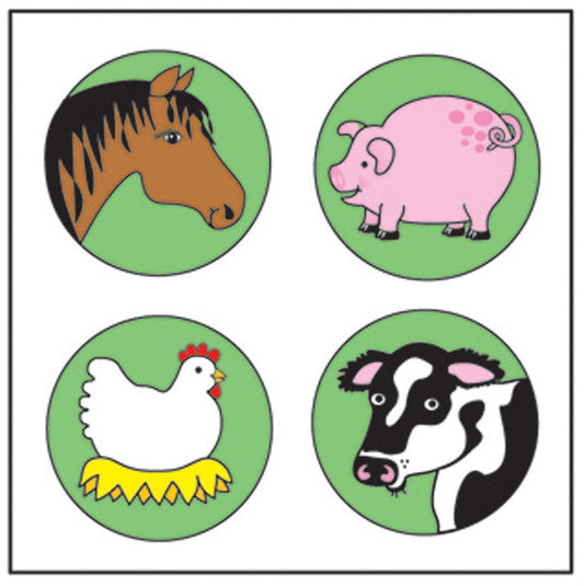 SHAPES ETC. Incentive Stickers - Farm Animal