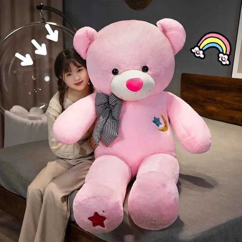 Giant Star Moon Teddy Bear Plush Toy (23.6-47.2 in) - Soft Stuffed Animal Gift