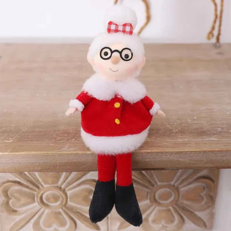 Cute Christmas Elves Stuffed Plush Dolls - Xmas Tree Hanging Ornament & Party Decor