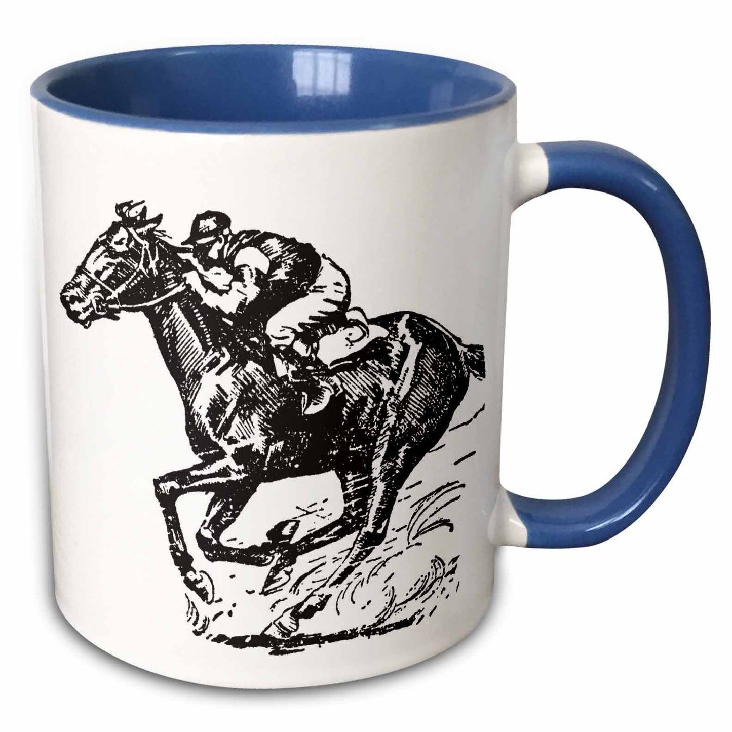3dRose TNMGraphics Sports - Jocky and Horse Racing - Mugs (mug_26013)