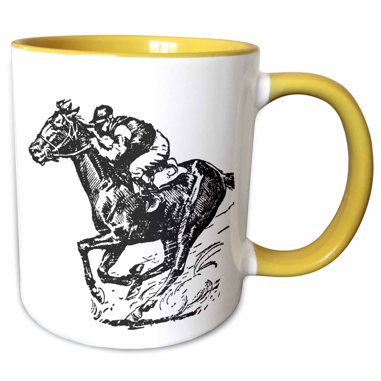 3dRose TNMGraphics Sports - Jocky and Horse Racing - Mugs (mug_26013)