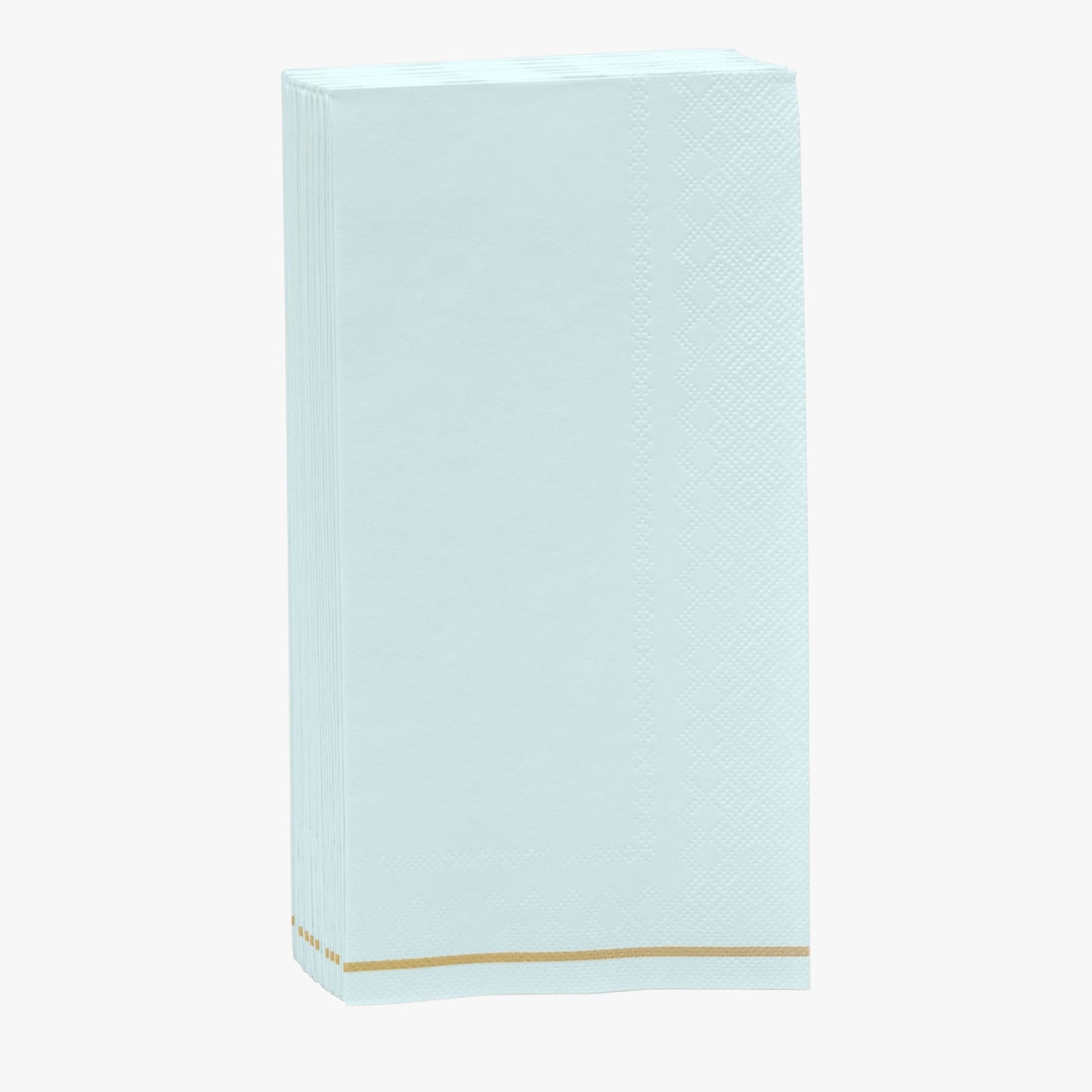 Mint with Gold Stripe Paper Napkins - 3 available sizes
