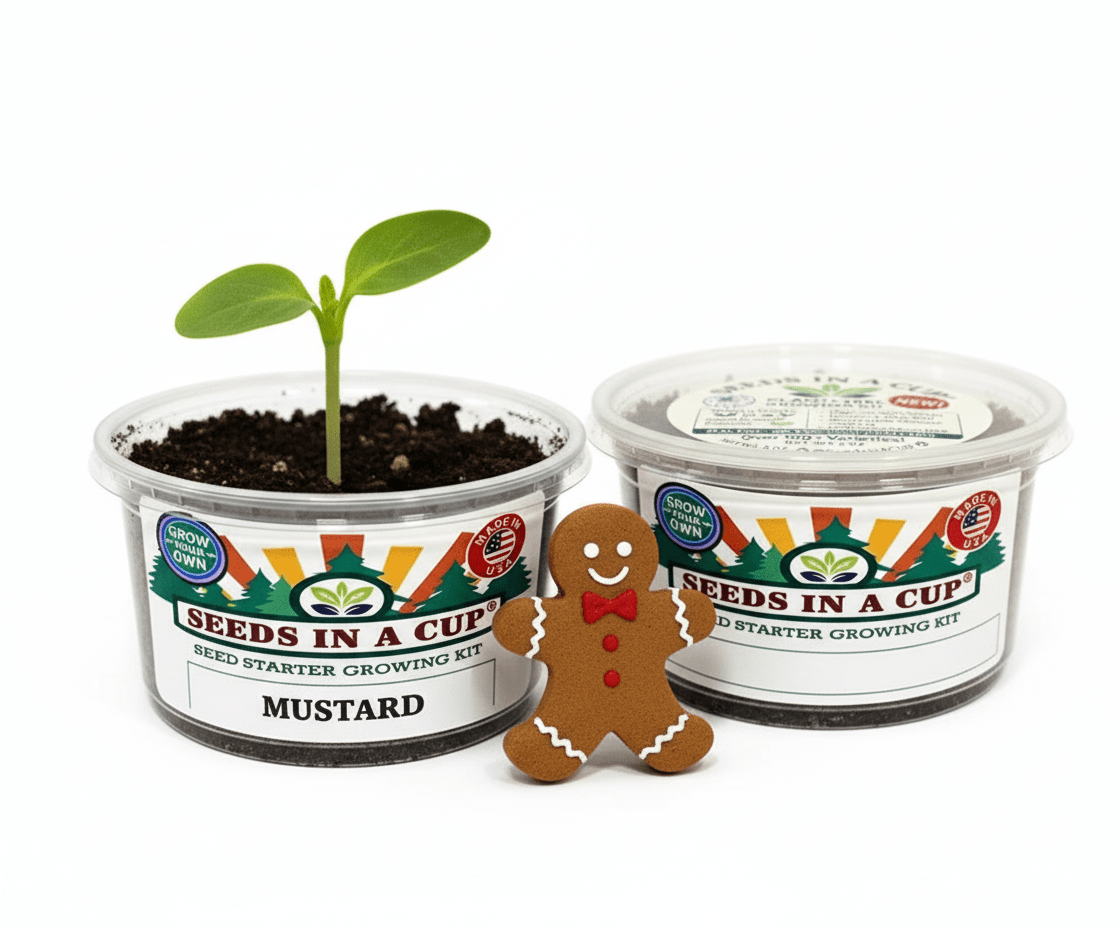 Mustard Greens Grow Kit | Seeds In A Cup®