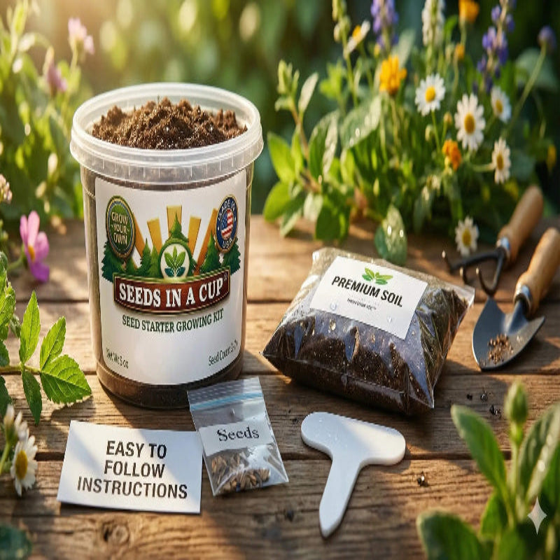 Mustard Greens Grow Kit | Seeds In A Cup®